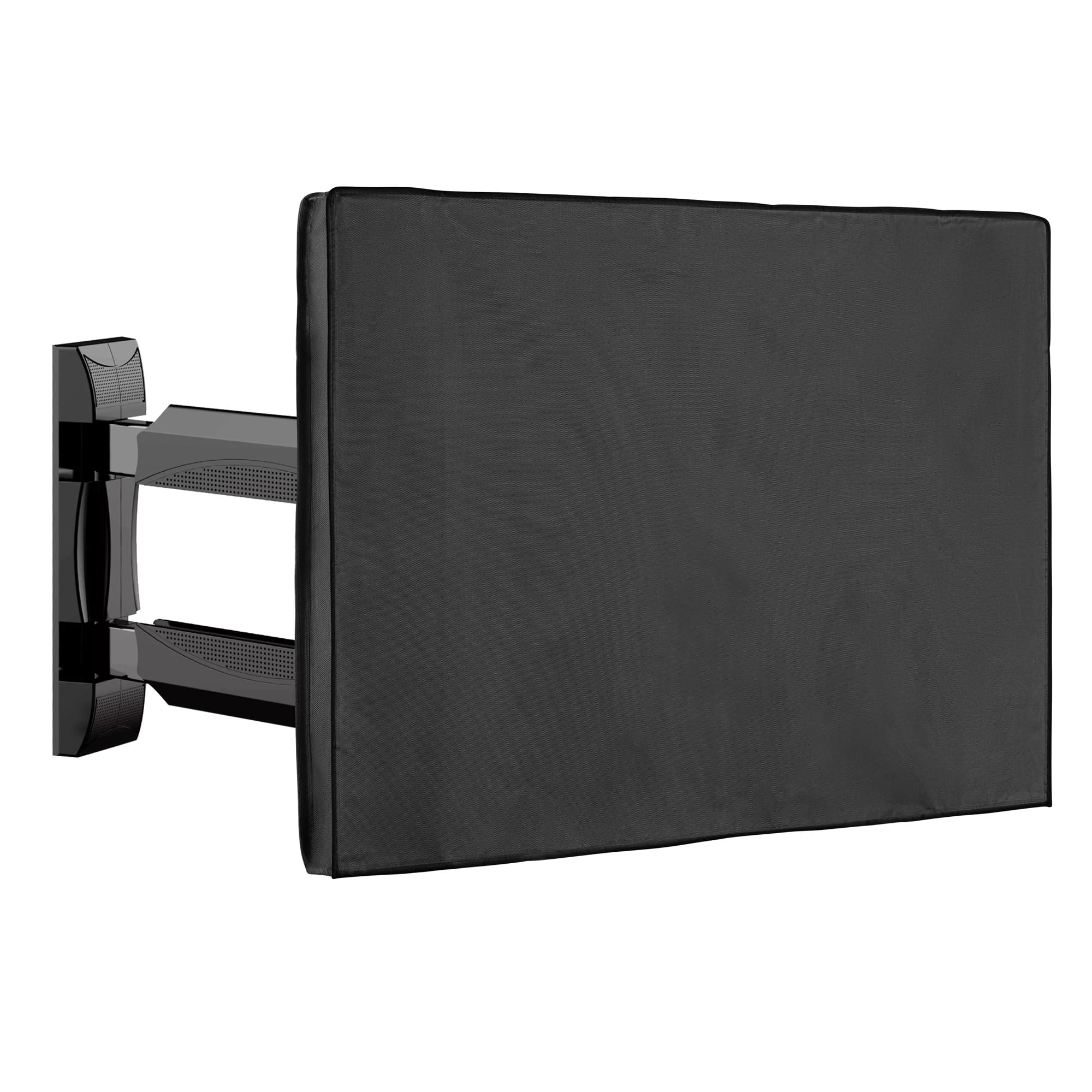 kwmobile Protective Cover Compatible with 43" TV - Polyester Outdoor TV Cover - Black