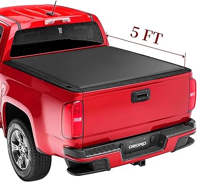 Amazon Com Oedro Upgraded Soft Tri Fold Truck Bed Tonneau Cover On Top Compatible With 2015 2016 2017 2018 2019 2020 Chevy Colorado Gmc Canyon With 5ft Bed Fleetside Automotive