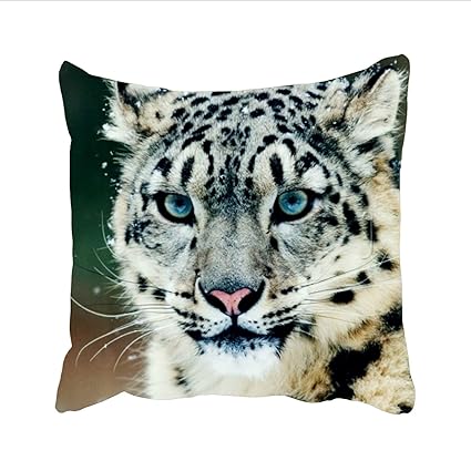 Amazon Com Kuluko Snow Leopard Pillow Cases Pillowcase 24x24 Inch