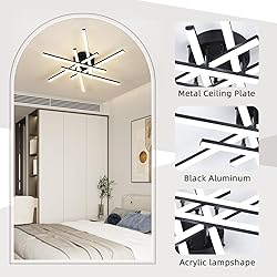 CANEOE Sputnik Modern Led Ceiling Light,50W LED