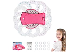 Glitter Diamond Styling Tools Hair Gemstone Styling Set -- Bling Glitter Light Up Girls' Hair Accessories with Reusable Shini