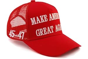 Puoyis Trump 45-47 MAGA Hat Trump 2024 Hat Make America Great Again Hat Embroidered Adjustable Baseball Cap