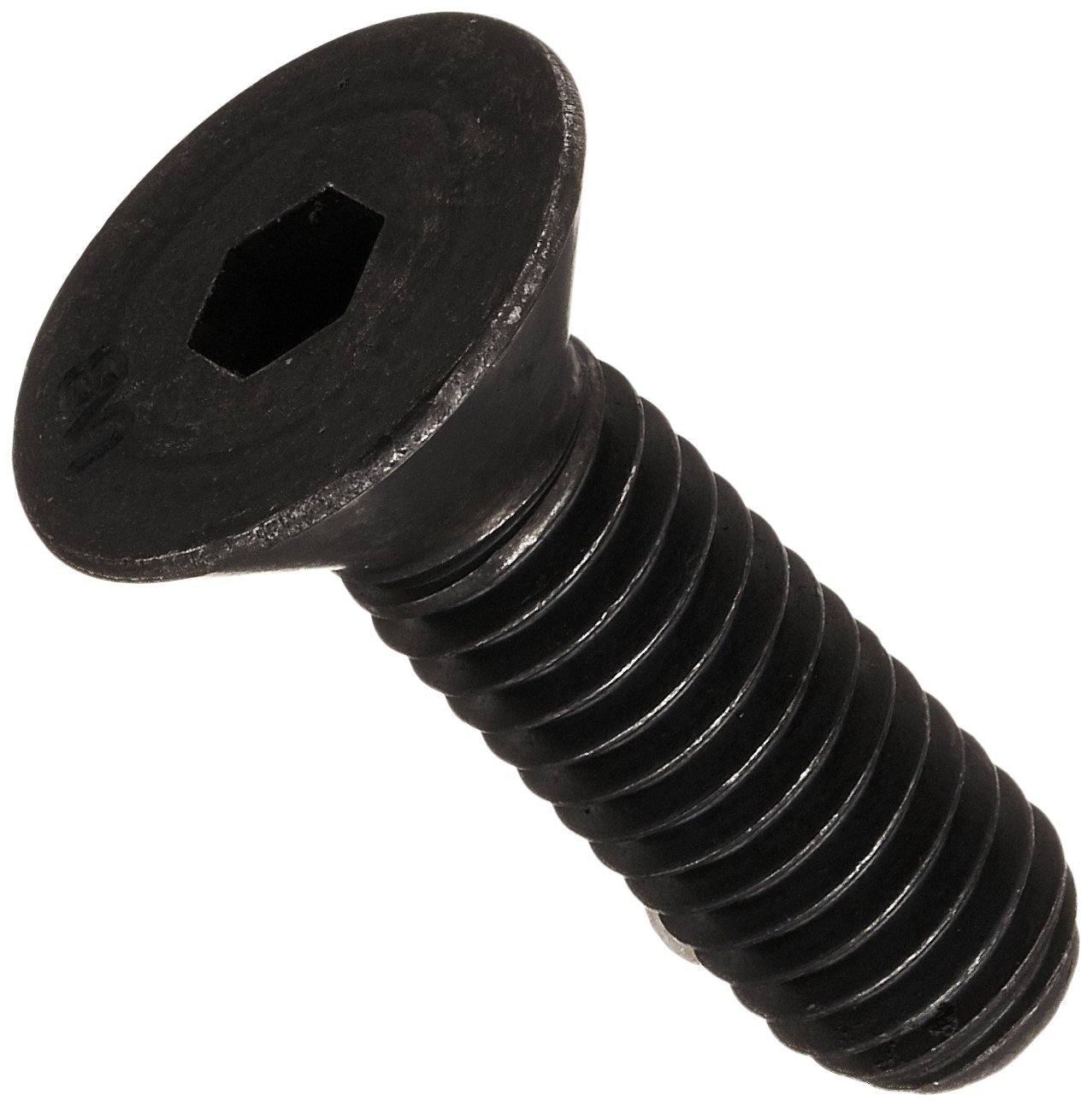 Unbrako 1104272 Alloy Steel Socket Cap Screw, Black Oxide Finish, Flat
