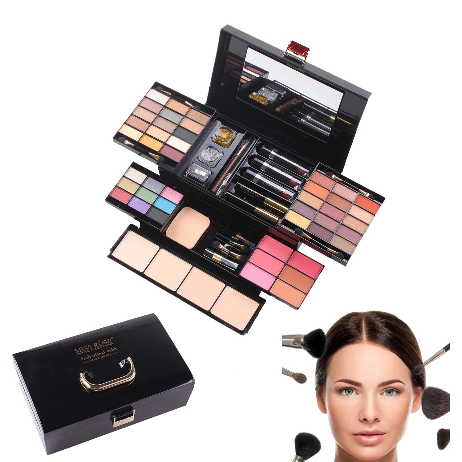 xixibuy All in one makeup palette, Makeup sets for women, Make up set for teenage girls 13-15, Cosmetic Make-up Starter Kit With Gift Box, Makeup gift, Concealer palette(39 Colors)