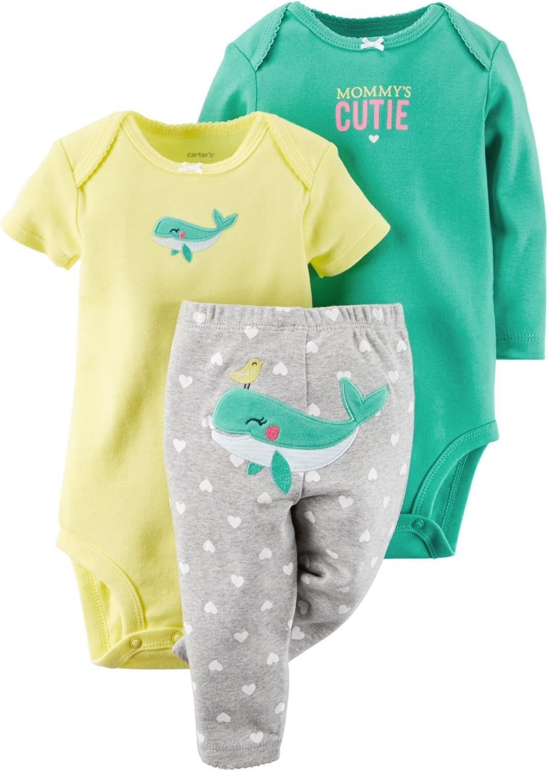 Baby Girls' 3 Piece Set-Whale