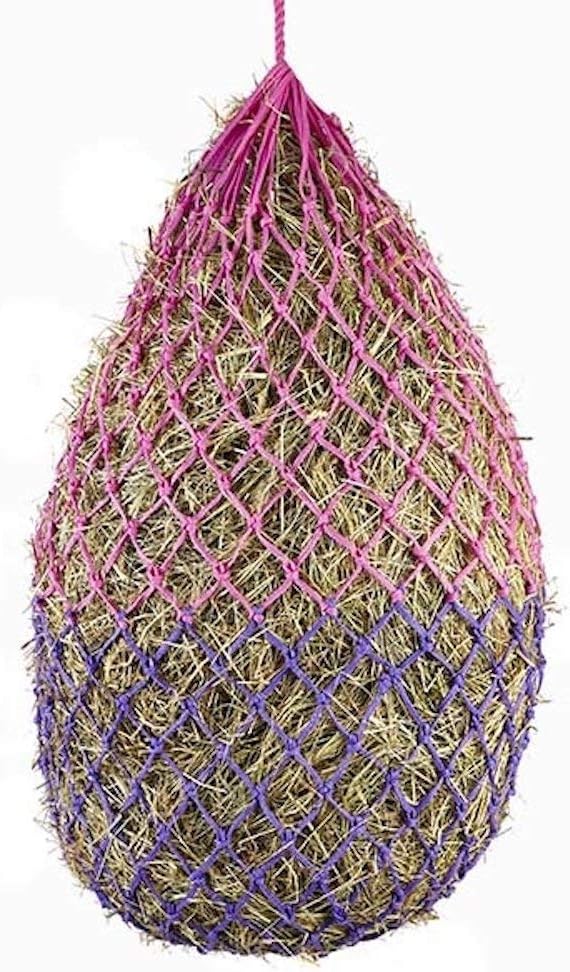 Elico Padstow Haynet, Small Holes for Hay or Haylage. Pink/Purple Two Tone