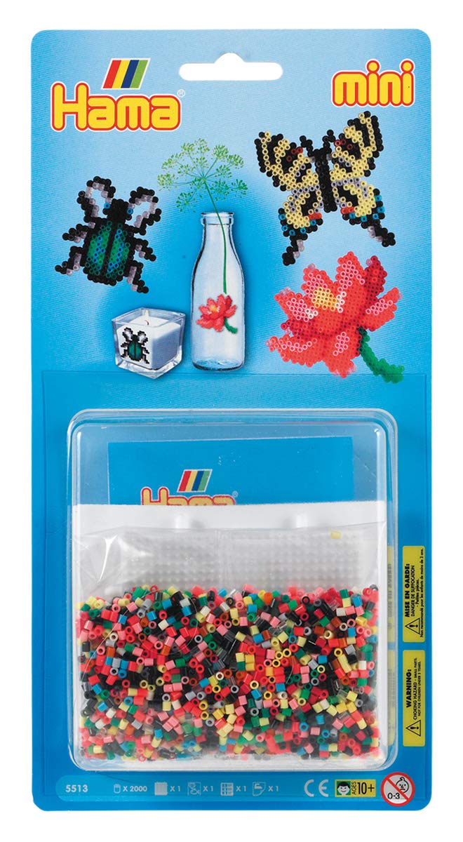 Hama Flowers Bead Blister Kit (Small, Multi-Colour)
