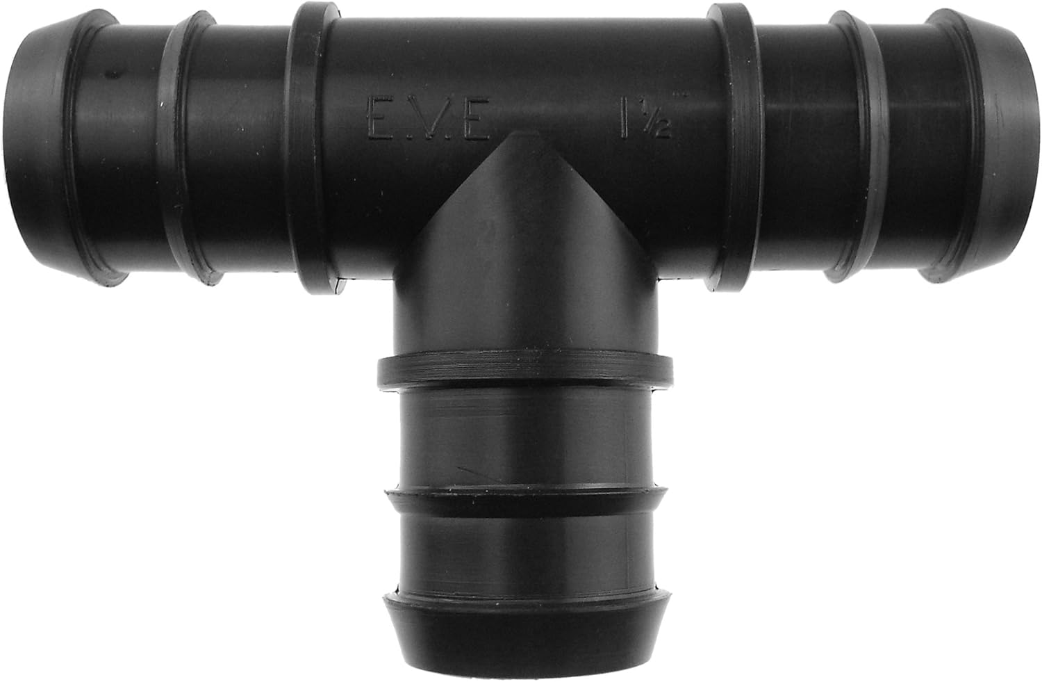 Cost Wise 32mm barbed tee connector for flexible corrugated pond/aquatic/hydroponics pipe,ideal for fishpond filters,pumps,waterfall and wateer features,non toxic
