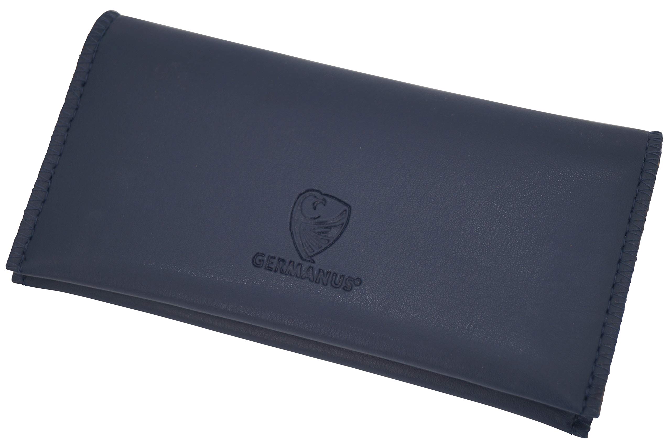 GERMANUS Tobacco Pouch from Artleather, Leather Free - Made in EU - Blue