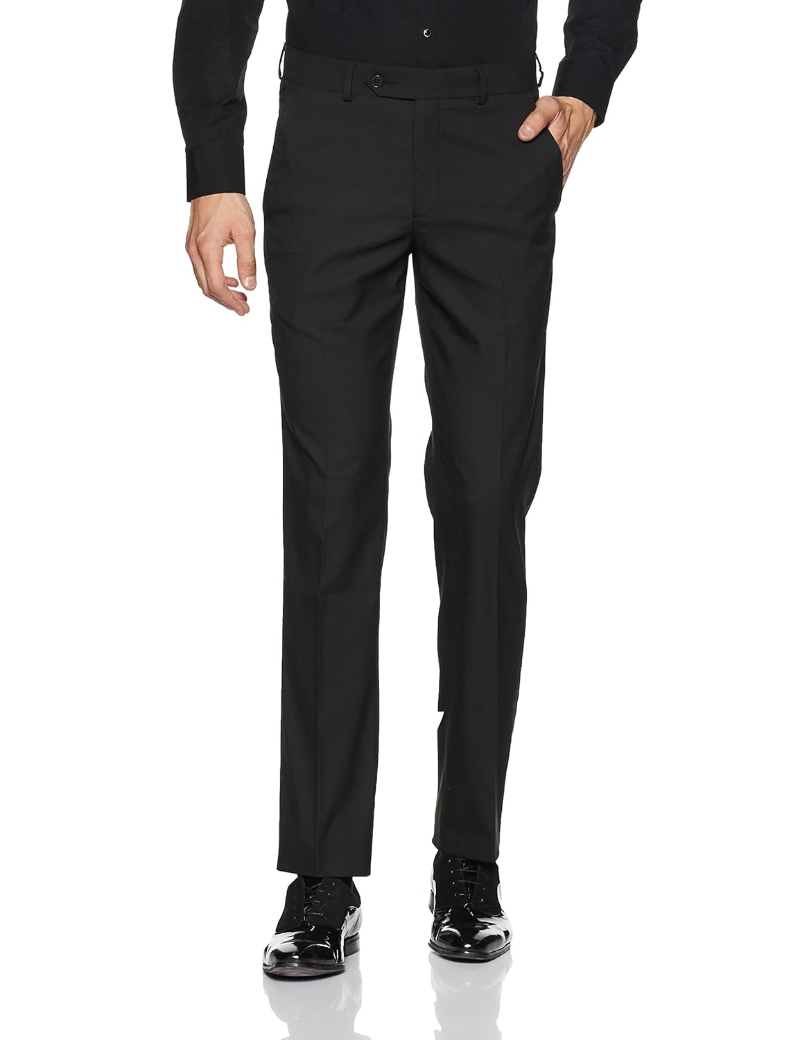 van heusen men's slim fit formal trousers
