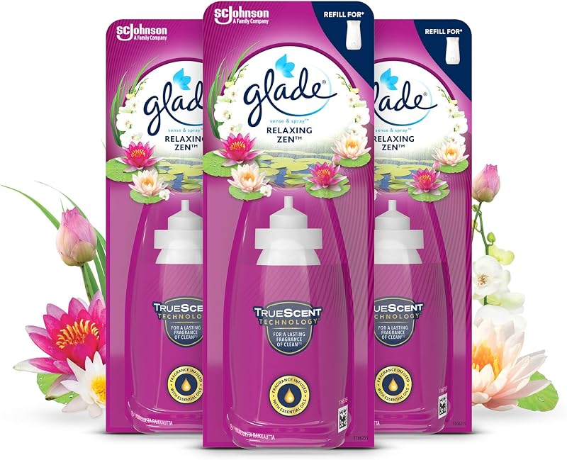 Glade Sense & Spray Refills Relaxing Zen 3 x 18ml Motion Activated