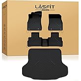 LASFIT Floor Mats & Cargo Mat for Nissan Sentra 2022-2025, Custom Fit TPE All Weather Easy Clean Durable No-Curling Floor Liners for Sentra 2025 2024 2023 2022 Car Mats & Trunk Mat, Black