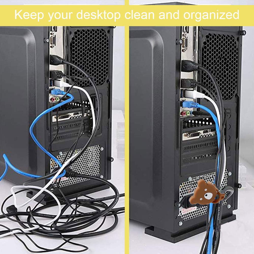 8 PCS Magnetic Earphone Winder, Aproo Magnetic Cord Winder Wrap for Headphones/Date USB Cable,Soft Silicone Earphone Cable Clips Organizer for iPhone/iPad/Galaxy, Also Use as Bookmarks/Keychain