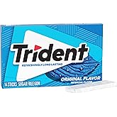Trident Original Sugar Free Chewing Gum with Xylitol, 14 Piece Pack | Perfect for Long Lasting Fresh Breath at School, Work &amp; Travel