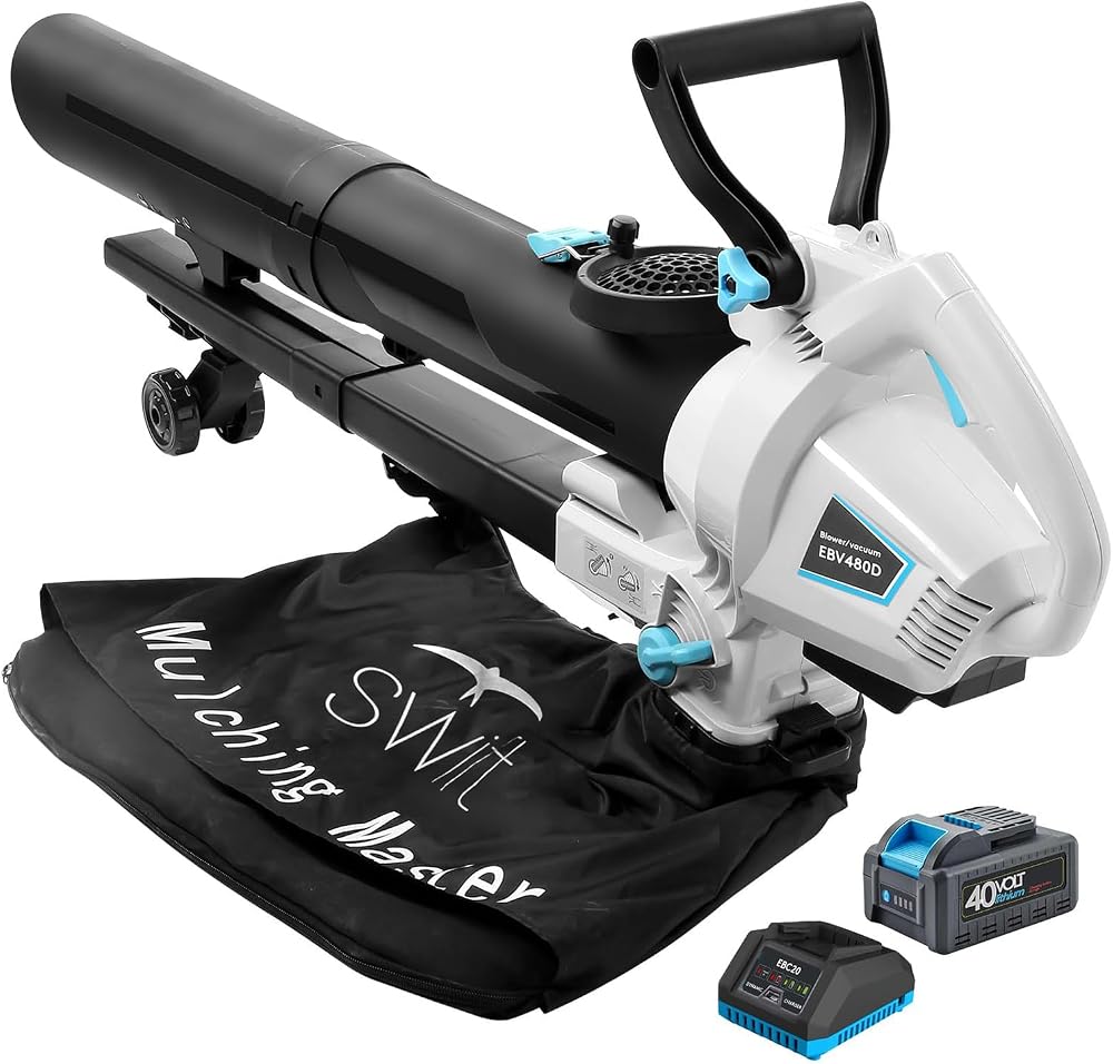 Swift 40V 3-in-1 Cordless Leaf Blower Vacuum Mulcher 30:1 Ratio