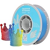 TECSONAR Matte Triple Color PLA 3D Printer Filament 1.75mm,1kg Spool (2.2lbs), Dimensional Accuracy +/- 0.02 mm, Matte Red Yellow Blue