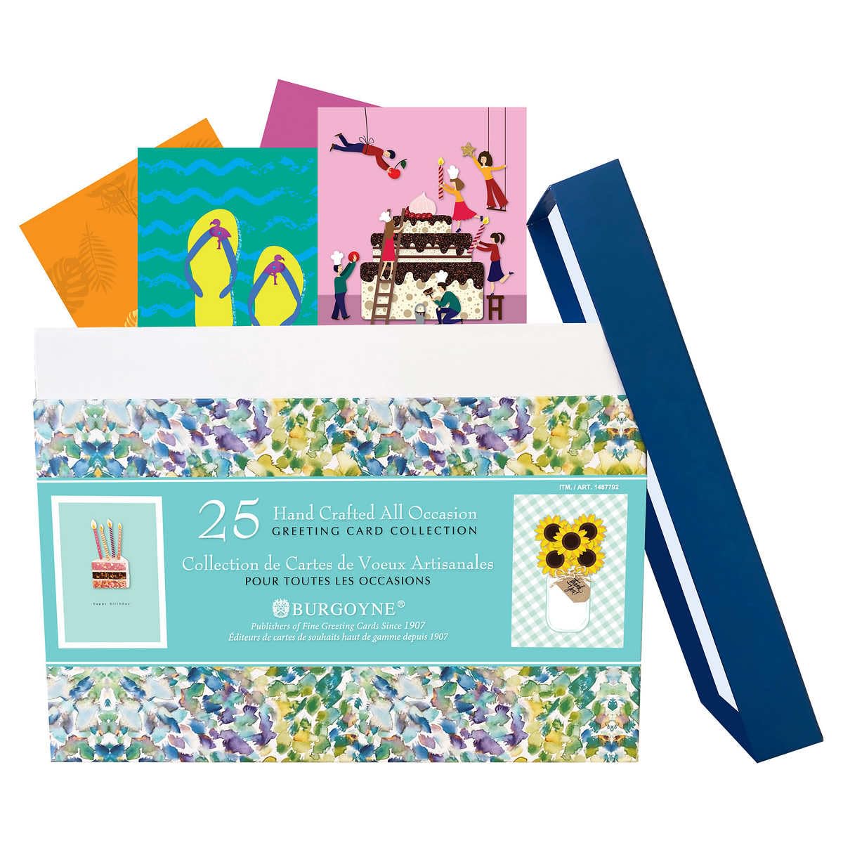 Hand-Crafted All Occasion Greeting Cards, 25 Count