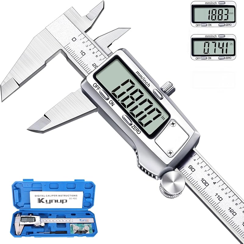 Kynup 150mm Digital Vernier Caliper Stainless Steel Inch/MM Conversion