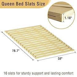 Japanese Tatami Mat Floor Bed, Knotless Solid