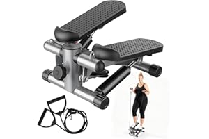 AidolyMini Stepper Machine for Indoor Fitness, Portable Home Gym Stepper for Full Body Workout, 300LBS Capacity