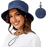 MIDNIGHTSUN Waterproof Bucket Hat Women Packable Outdoor Fishing Lightweight Men UV Protection Summer Sun Hat