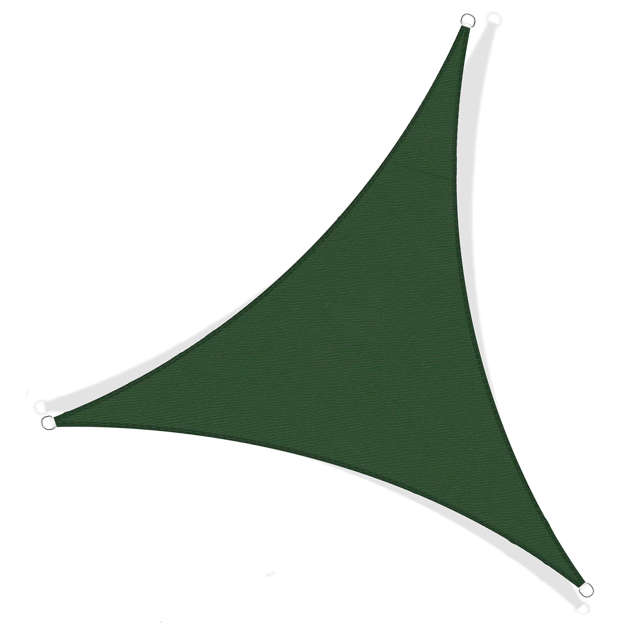 JYYnet Sun Shade Sail, Waterproof Sun Shade Sail Sunscreen Awning Canopy for Outdoor Garden Patio Yard Party (3×3×3 m, Green)