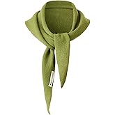 Zulzifs Wool Triangle Scarf for Women - Knitted Sweater Shawl Warm Downtown Girl Fashion Accessories