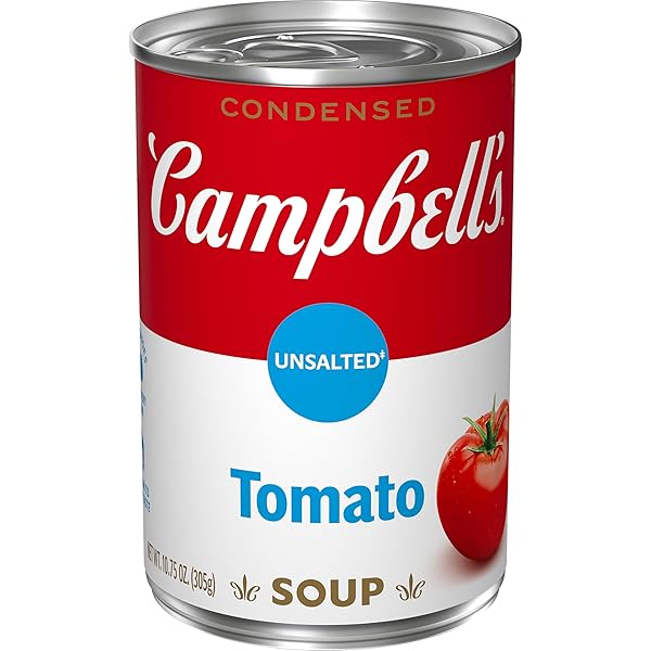 CAMPBELL’S CONDENSED UNSALTED TOMATO SOUP, 10.75 OZ CAN