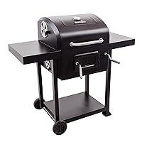  580 Performance Char-Broil BBQ-Smoker schwarz XXL Gusseisen Garten ✔ Rollen ✔ Deckel ✔ Seitentische beidseitig ✔ Ablagefläche ✔ eckig ✔ rollbar ✔ stehend grillen ✔ Grillen mit Holzkohle ✔ mit Station ✔ mit Rädern 