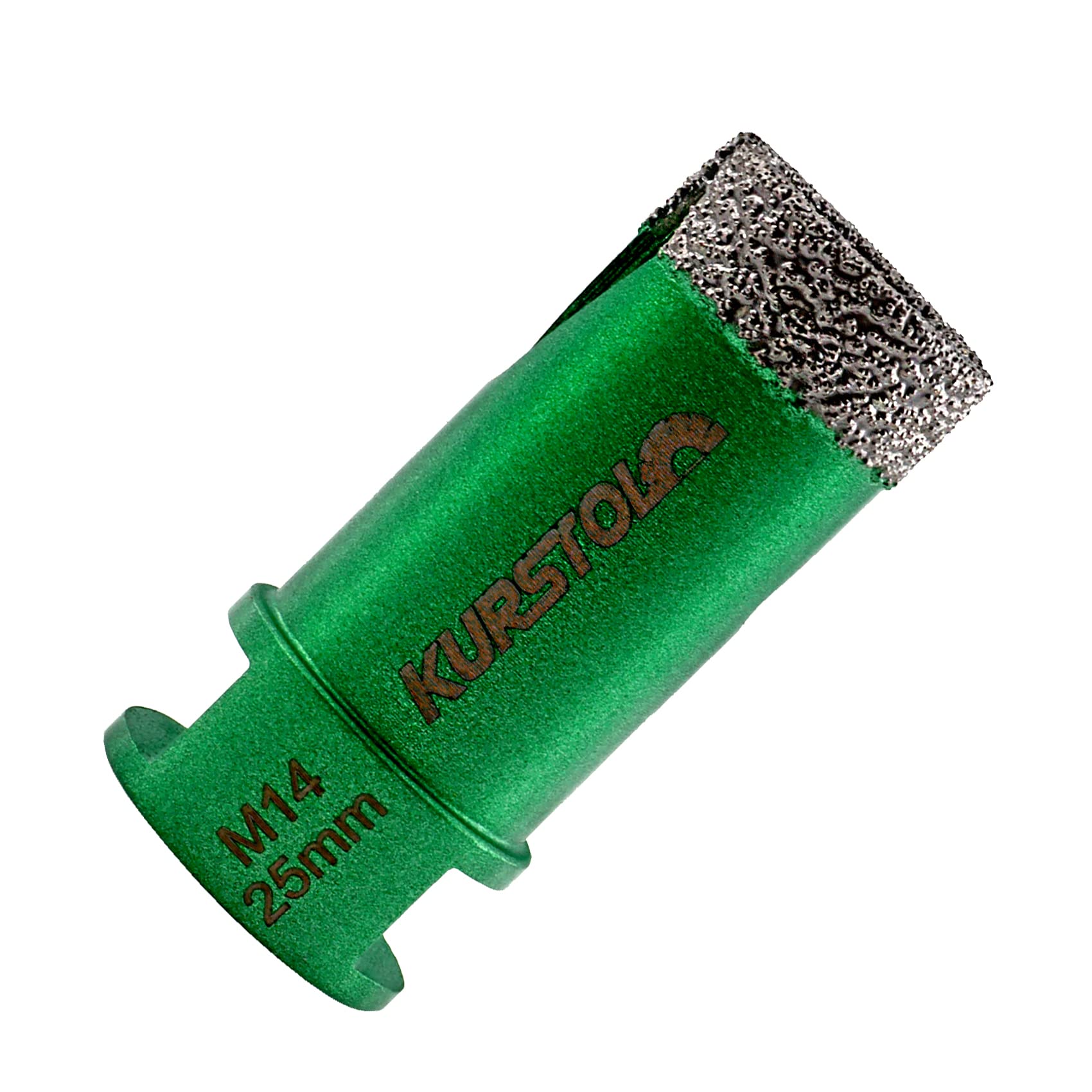 KURSTOL Diamond Core Drill Bits - 25mm with M14 thread Tile Hole Saws for Dry Drilling Porcelain Ceramic Tile Granite Marble Stone Vacuum Brazed Diamond Drill Bit