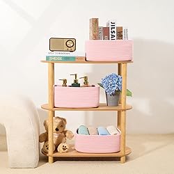 MiniArk Shelf Storage Baskets for Organizing