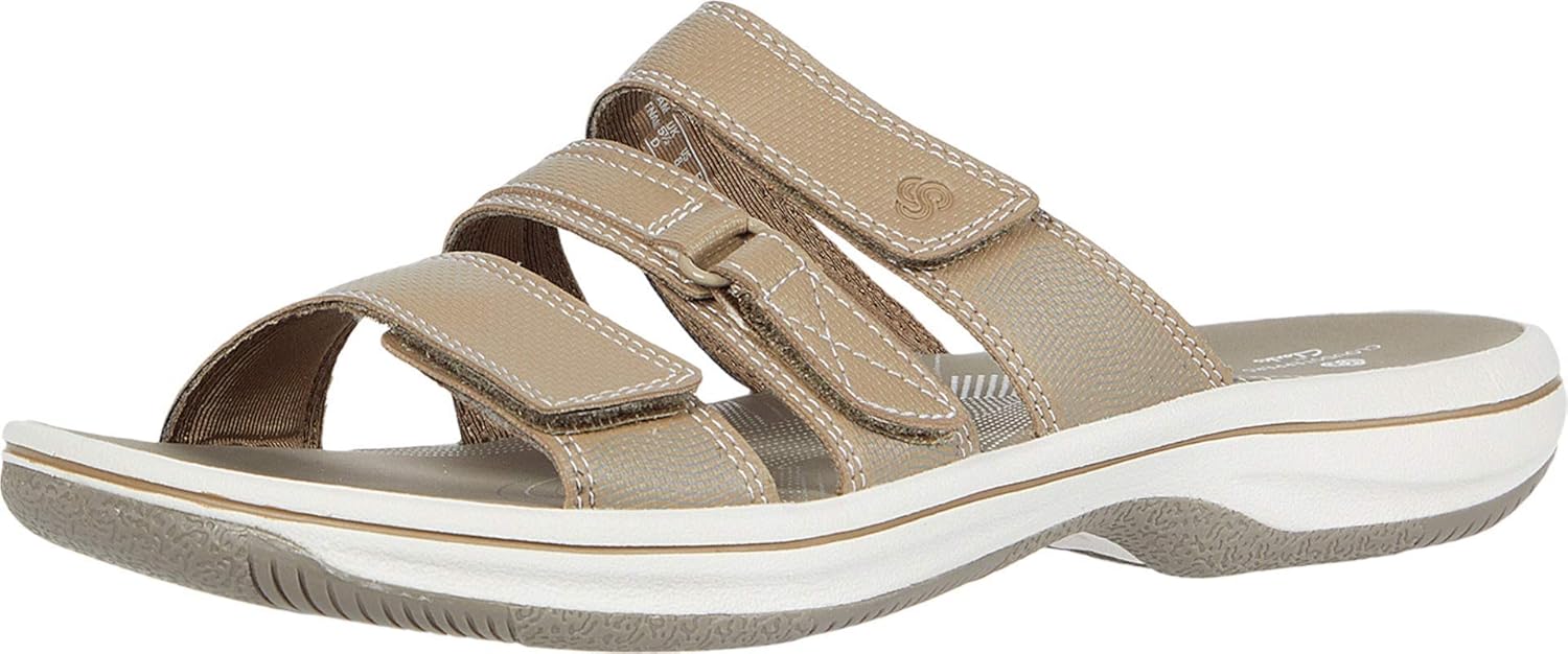 clarks women's brinkley coast slide sandal
