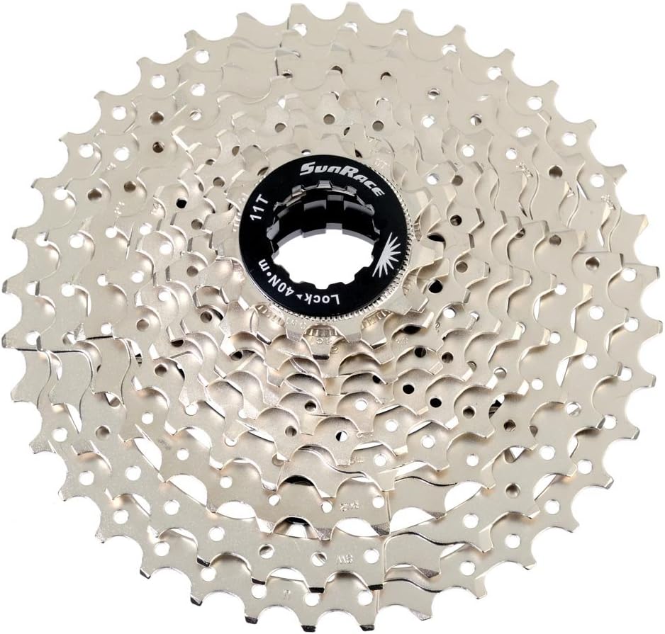 SunRace MS8 11-Speed MTB Cassette, Silver, HG-Spline, 11-36T
