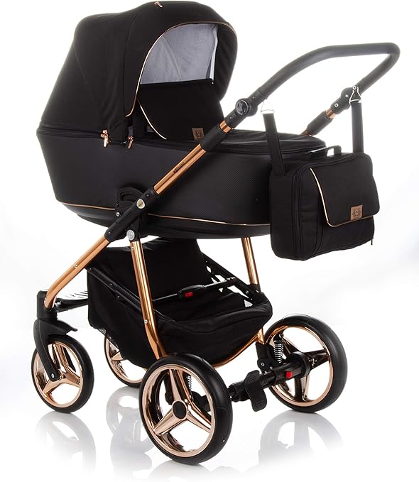 rose gold frame pram