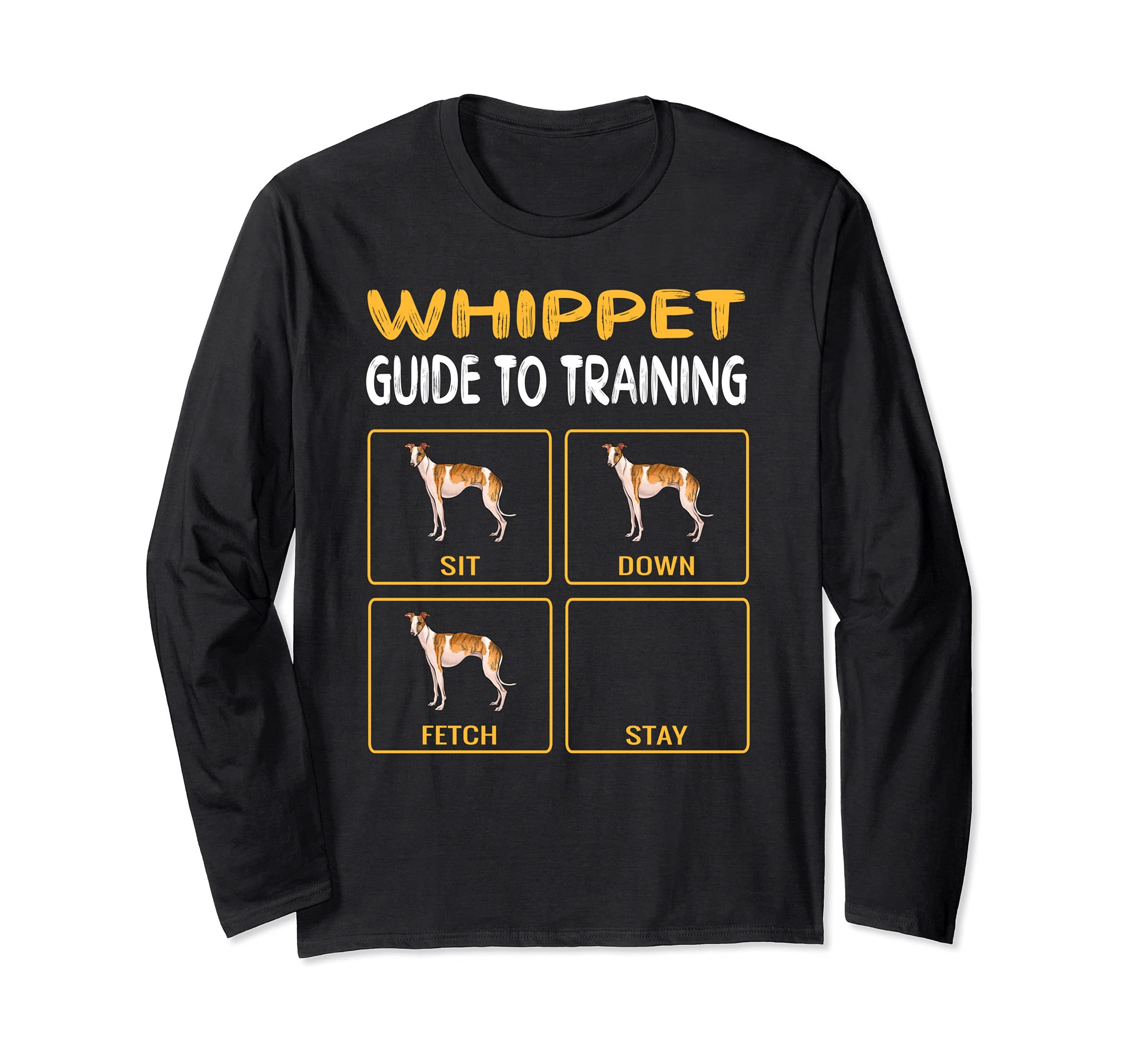 Whippet Guide To Training Dog Obedience Long Sleeve T-Shirt