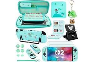 YOOWA Accessories Bundle for Nintendo Switch 2 2025 - Accessory kit NS 2 Animal Set Crossing with Carrying Case Protective Co