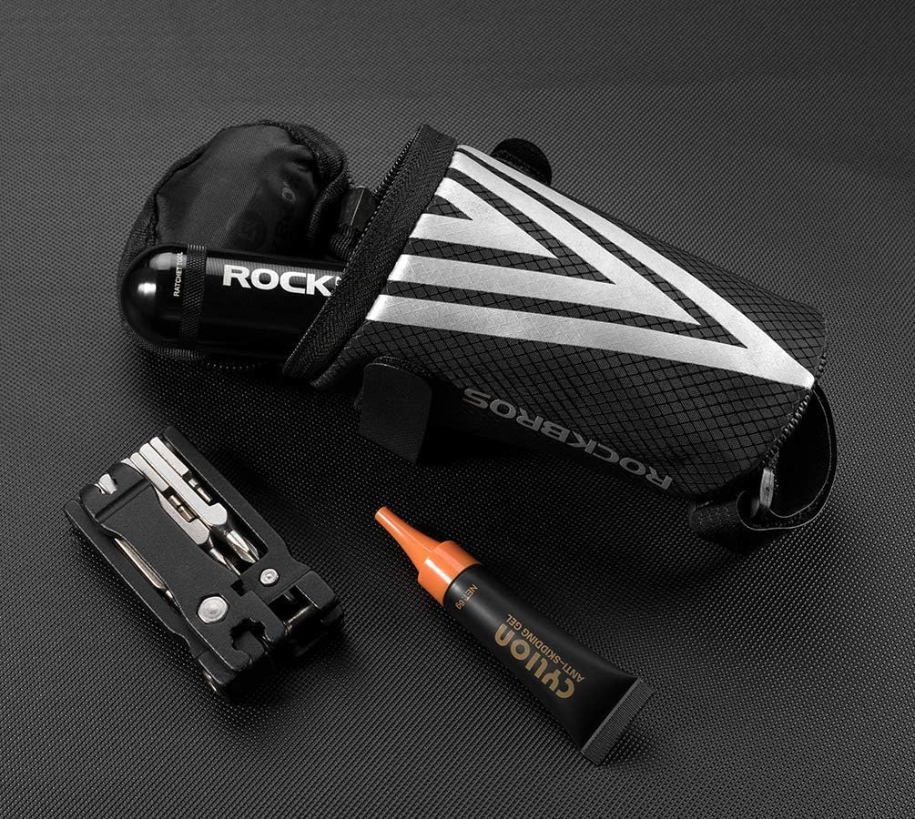 ROCKBROS Bike Saddle Bag-Cycling Under Seat Pouch, Mini Quick Release, Type a, 15.5*6.5*7.2cm - Image 5