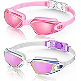 Aegend Swim Goggles, 2 Pack Swimming Goggles No Leaking Adult Men Women Youth