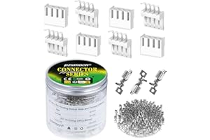 pzsmocn 300 Pieces / 50 Sets JST VH SMT 3.96 mm Pitch 4 Pin Female Housing and Male Adapter Connector Plug Socket Terminal Wires Cables 24-18 AWG Assembly, Header Crimp Pins Kit