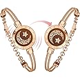 Long Distance Touch Bracelets for Couples, Light up & Vibration for Love Couples Bracelets - Long Distance Relationship Gifts for Girlfriend Mother-Daughter, Sisters Bluetooth APP Set Up Pairing Jewelry