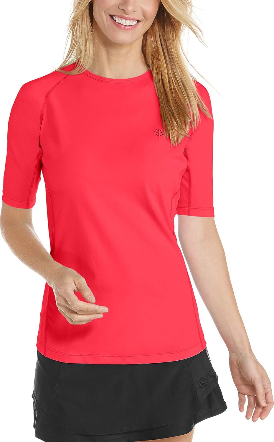 Coolibar UPF 50+ Women's Hightide Short Sleeve Swim Shirt Sun