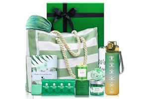 JOYVELLA Self Care Gifts for Women - Inspirational Sport Gifts Set for Women with Large Canvas Bag, Water Bottle & Relaxation Spa Gift Baskets, Christmas Holiday Gift for Her Wife Mom Sister, Bestie