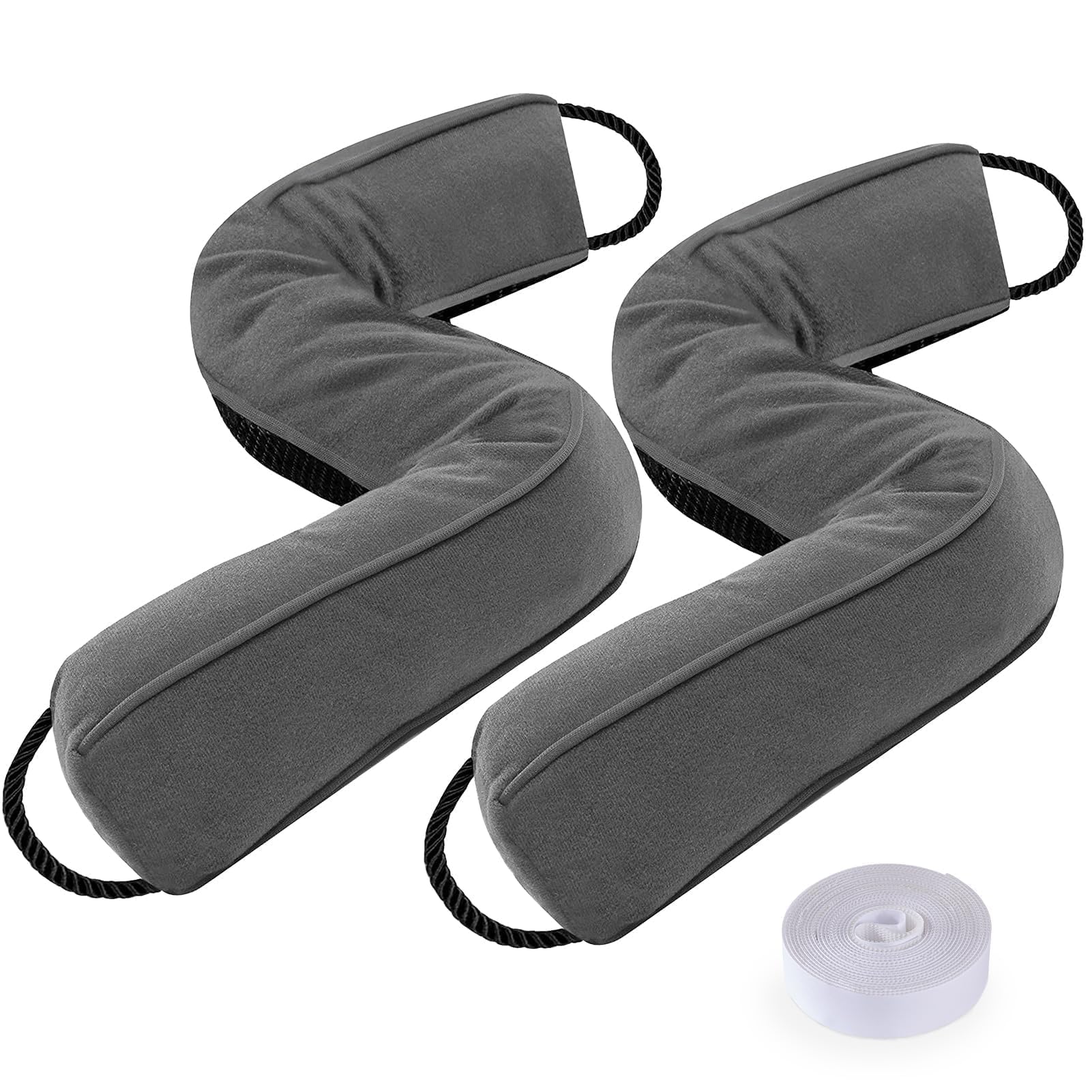 Photo 1 of *Minor Damage*
Sunolga 2 Packs 38 Inches 2.2LB Weighted Door Draft Stopper Filled with Glass Beads & Cotton, Removable Machine Washable Sound Proof Under Door Draft Blocker with Anti-Abrasion Bottom for Door, Grey