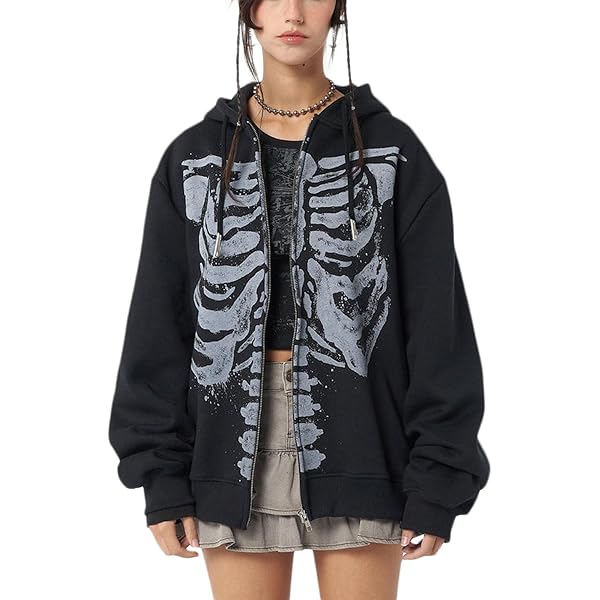 Amazon.com: Aiwpstoin Spider Zip Up Hoodie for Women Y2K Gothic
