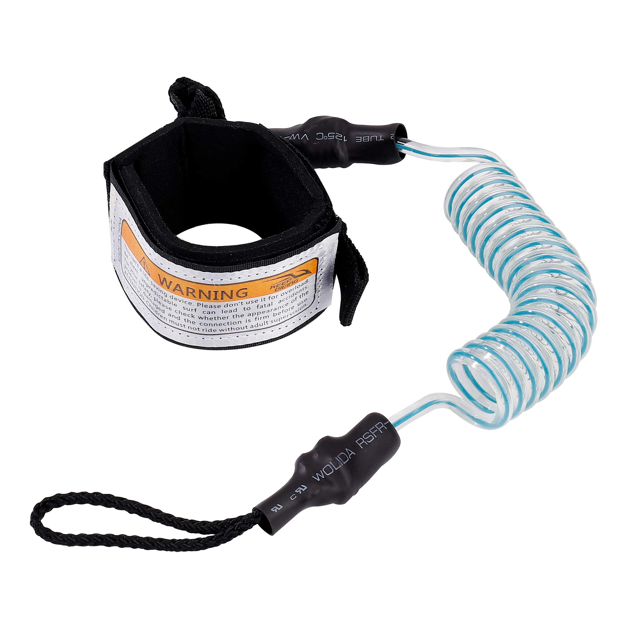 Surfboard Leash Paddleboard Wrist Leash 5 mm 5 ft BodyBoard Surf Rope for Standup Paddle Board Shortboard Blue