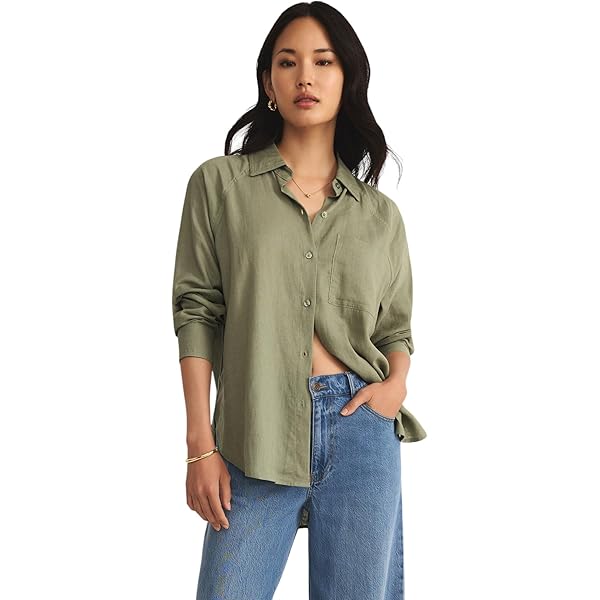 トップス minales Amazon.com: Z SUPPLY Women's Perfect Linen Stripe Top, Linen