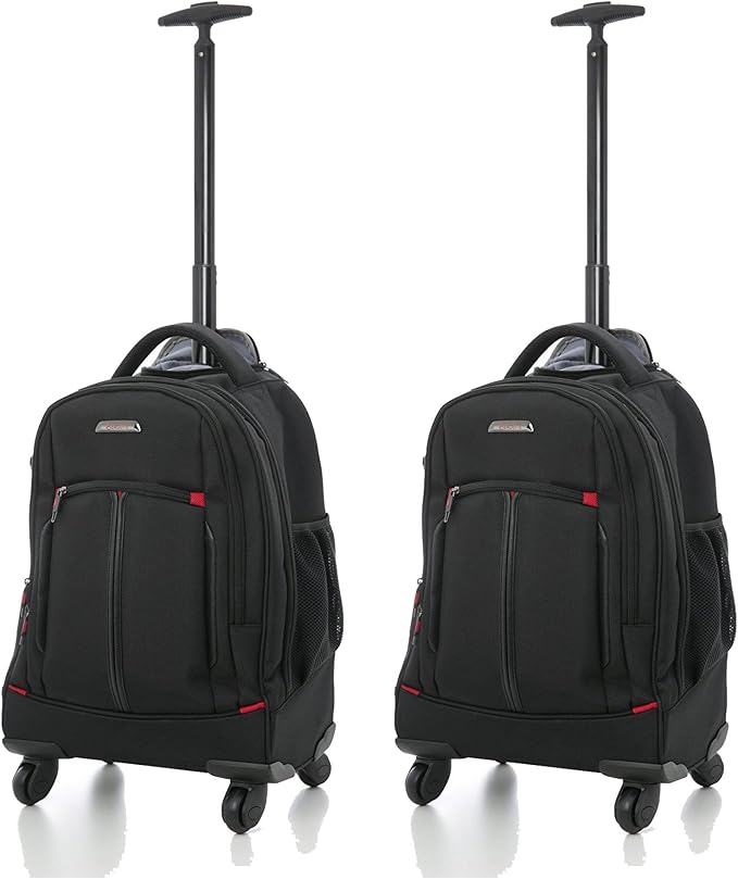 Aerolite 4 Wheeled Laptop Rucksack Overnight Weekend Trolley Backpack Aerolite 4 Wheeled Laptop Rucksack Overnight Weekend Trolley Backpack
