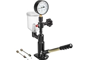 Vevor 400Bar 6000PSI Diesel Fuel Injector Tester Diesel Injector Nozzle Tester with Dual Scale Gauge to Adjust Injector Nozzl