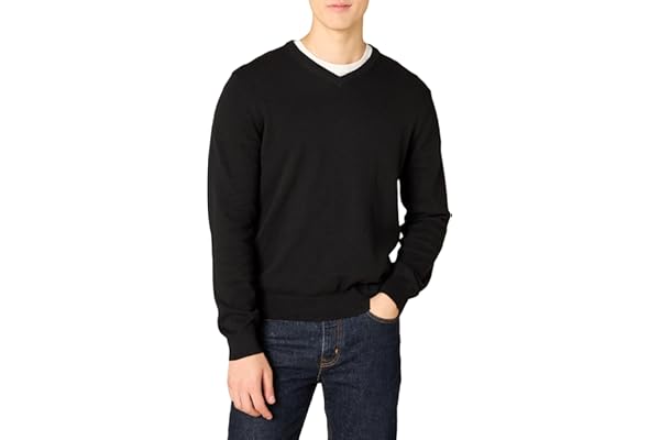 Amazon Essentials Men's Big and Tall V-Neck Sweater fit by DXL