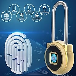 Fingerprint Padlock, Eseesmart Padlock Long